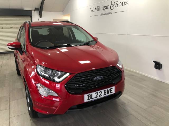 Ford Ecosport 1.0 EcoBoost 140 ST-Line 5dr Hatchback Petrol Red